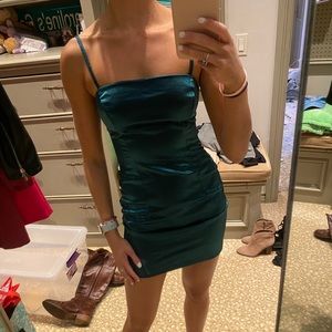Shiny Turquoise Dress